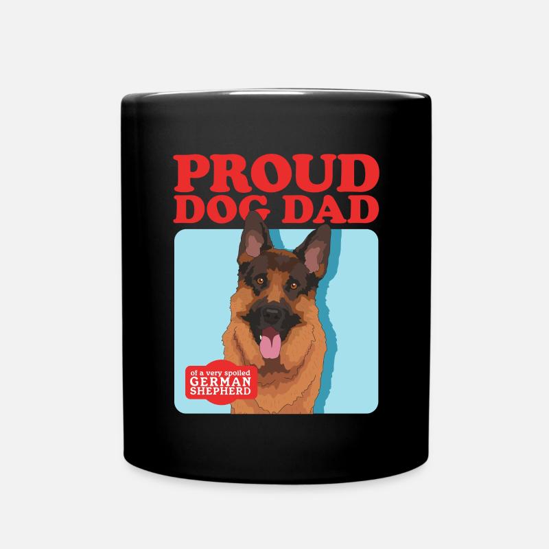 German Shepherd Dad German Shepherd Gift - Full Colour Mug - black