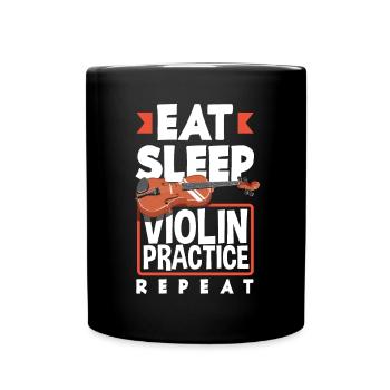 Violin Violin Violinist Violin Player - Full Colour Mug - black - Front