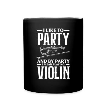 Violin Violin Violinist Violin Player - Full Colour Mug - black - Front