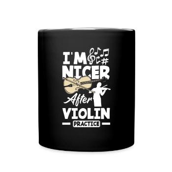 Violin Violin Violinist Violin Player - Full Colour Mug - black - Front