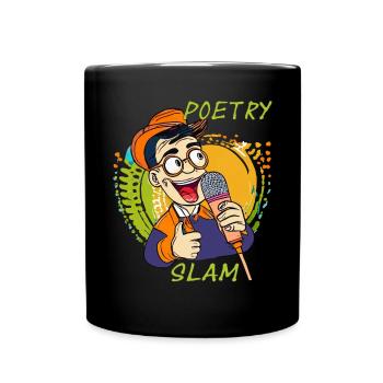 HOMME MICRO POÉSIE SLAM - Mug uni - noir - Devant