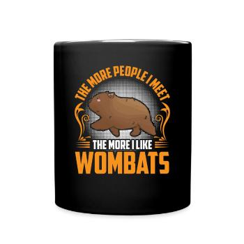 Wombat more like marsupial wombat - Full Colour Mug - black - Front