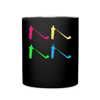 Cadeau coloré de cor des Alpes - variété sonore - Mug uni - noir - Devant