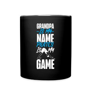 Instructeur de Pilates Enseignant Grand-père - Mug uni - noir - Devant