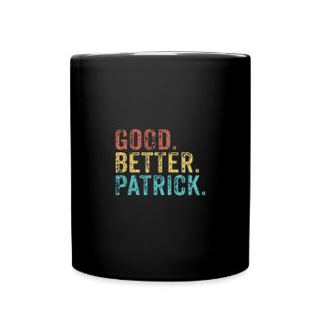 Cool guys are called Patrick - Tasse einfarbig - Schwarz - Vorne