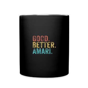 Les mecs cool s’appellent Amari - Mug uni - noir - Devant