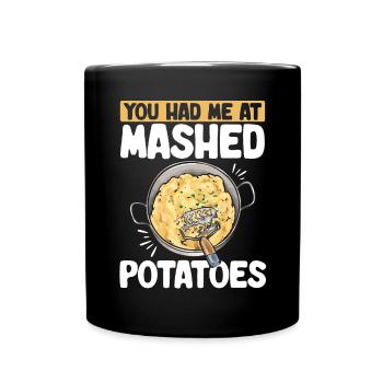 Mashed potatoes Mashed potatoes - Full Colour Mug - black - Front