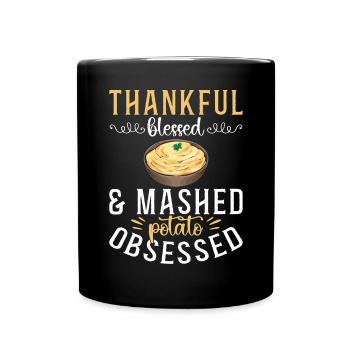 Mashed potatoes Mashed potatoes - Full Colour Mug - black - Front
