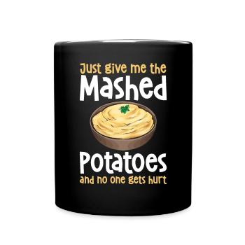Mashed potatoes Mashed potatoes - Full Colour Mug - black - Front
