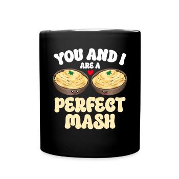Mashed potatoes Mashed potatoes - Full Colour Mug - black - Front