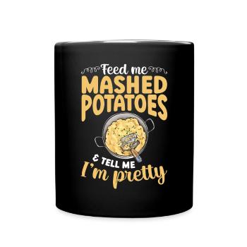 Mashed potatoes Mashed potatoes - Full Colour Mug - black - Front