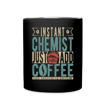 Instant-Apotheke Fügen Sie einfach Kaffee hinzu - Tasse einfarbig - Schwarz - Vorne