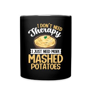 Mashed potatoes Mashed potatoes - Full Colour Mug - black - Front