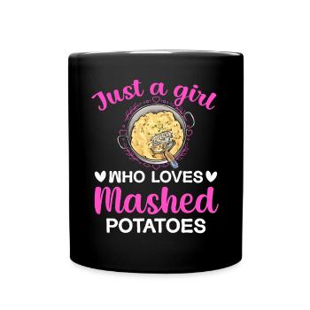 Mashed potatoes Mashed potatoes - Full Colour Mug - black - Front
