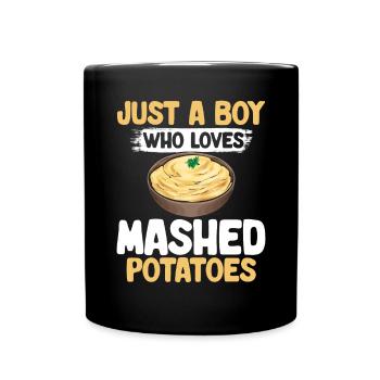Mashed potatoes Mashed potatoes - Full Colour Mug - black - Front