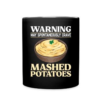 Mashed potatoes Mashed potatoes - Full Colour Mug - black - Front