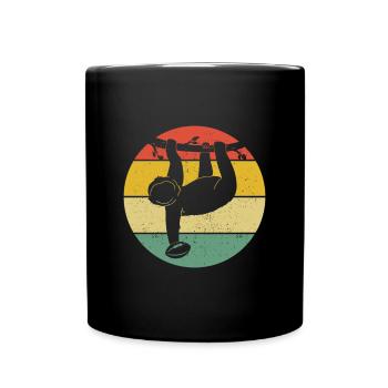 Rugby Sloth Rugby Sloth Rugby Player Sloth - Tasse einfarbig - Schwarz - Vorne