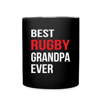 Best Rugby Grandpa Ever - Rugby Grandpa Rugby - Tasse einfarbig - Schwarz - Vorne