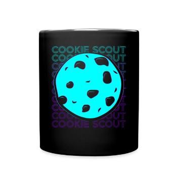 Cookie Scout Scouting Cookie Merchant Retro - Mug uni - noir - Devant