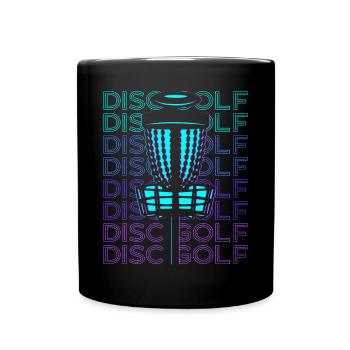 Disc Golf Disc Golfing Disc Golfer Retro - Full Colour Mug - black - Front