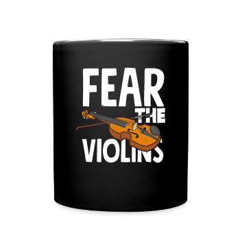 Violin Violin Violinist Violin Player - Full Colour Mug - black - Front