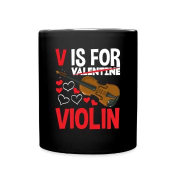 Violin Violin Violinist Violin Player - Full Colour Mug - black - Front