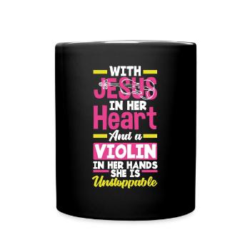 Violin Violin Violinist Violin Player - Full Colour Mug - black - Front