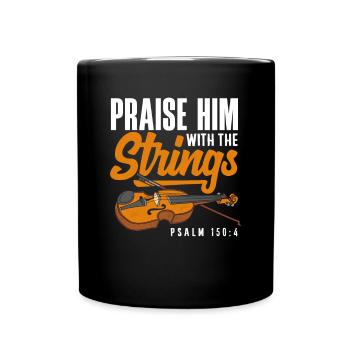 Violin Violin Violinist Violin Player - Full Colour Mug - black - Front