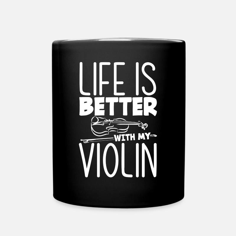 Violin Violin Violinist Violin Player - Full Colour Mug - black