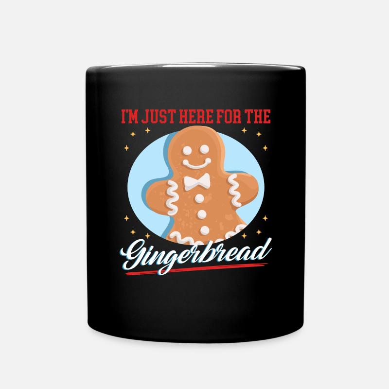 Lebkuchenmann Lebkuchen Lebkuchenmänner Geschenk - Tasse einfarbig - Schwarz