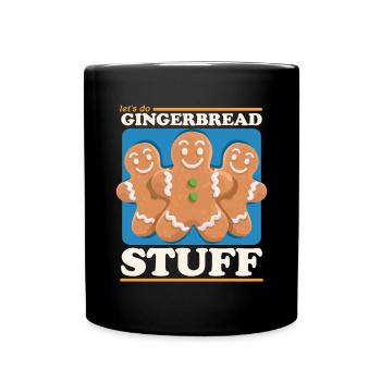 Gingerbread Gingerbread Men Gift - Full Colour Mug - black - Front