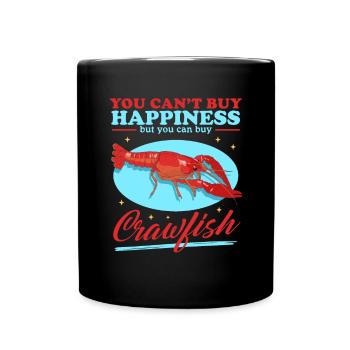 Flusskrebs Edelkrebs Meeresfrüchte Geschenk - Tasse einfarbig - Schwarz - Vorne