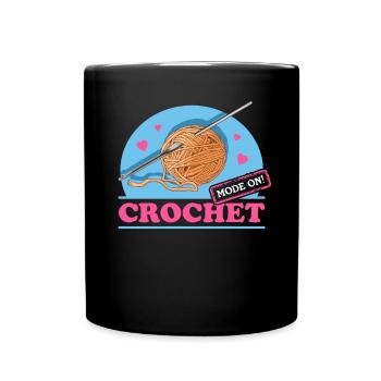 Crochet crochet cadeau - Mug uni - noir - Devant