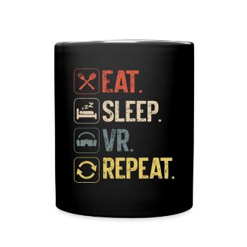 Réalité virtuelle VR Gamer Funnz - Mug uni - noir - Devant