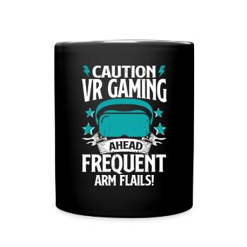Réalité virtuelle VR Gamer Funnz - Mug uni - noir - Devant