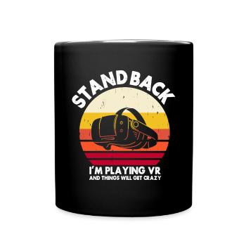 Réalité virtuelle VR Gamer Funnz - Mug uni - noir - Devant