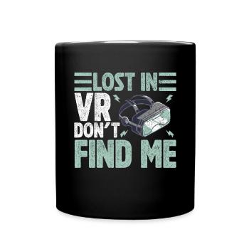 Réalité virtuelle VR Gamer Funnz - Mug uni - noir - Devant