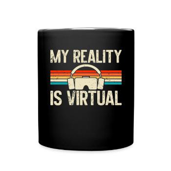 Réalité virtuelle VR Gamer Funnz - Mug uni - noir - Devant