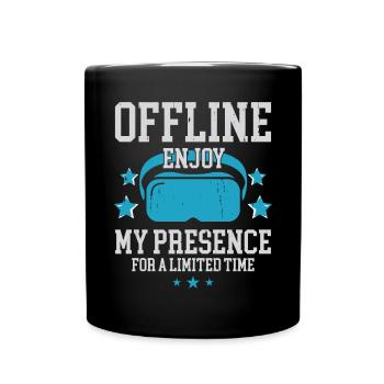 Réalité virtuelle VR Gamer Funnz - Mug uni - noir - Devant