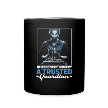 Nurse Anesthetist Medicine Hospital Anesthesia - Full Colour Mug - black - Front