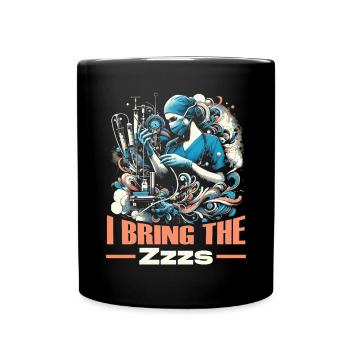 Nurse Anesthetist Medicine Hospital Anesthesia - Full Colour Mug - black - Front