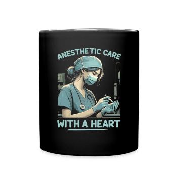 Nurse Anesthetist Medicine Hospital Anesthesia - Full Colour Mug - black - Front