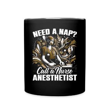 Nurse Anesthetist Medicine Hospital Anesthesia - Full Colour Mug - black - Front
