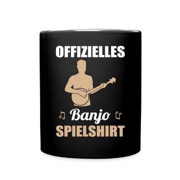 Chemise officielle de jeu de banjo - idée cadeau - Mug uni - noir - Devant
