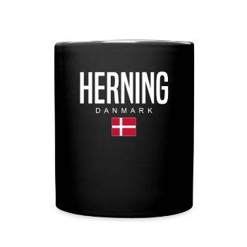 Herning, Denmark - Full Colour Mug - black - Front