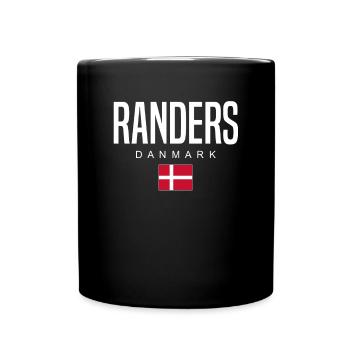Randers Dänemark - Tasse einfarbig - Schwarz - Vorne