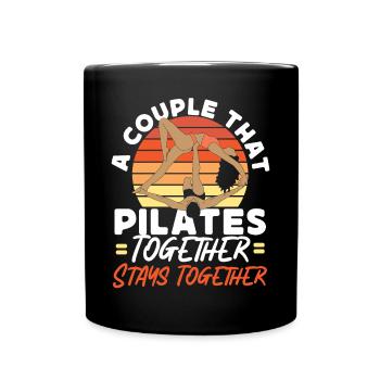 Pilates Instructor Teacher Couple - Tasse einfarbig - Schwarz - Vorne