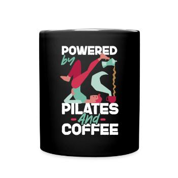 Pilates Instructor Teacher Coffee - Full Colour Mug - black - Front