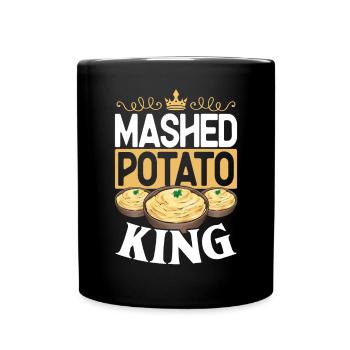 Mashed potatoes Mashed potatoes - Full Colour Mug - black - Front