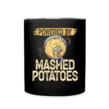 Mashed potatoes Mashed potatoes - Full Colour Mug - black - Front